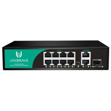 PoE-коммутатор Unibrave UB-SW-8F2G1SFP-120 Base (11/8PoE) купить в Крымске