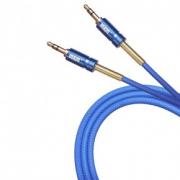 Шнур - Аудио кабель AUX 3.5 мм R2 резиновый с пружинкой (синий) 1М