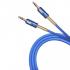 Шнур - Аудио кабель AUX 3.5 мм R2 резиновый с пружинкой (синий) 1М купить в Крымске