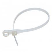 Стяжка кабельная Eletec под винт 2.5 х 100 мм 100шт (белый)