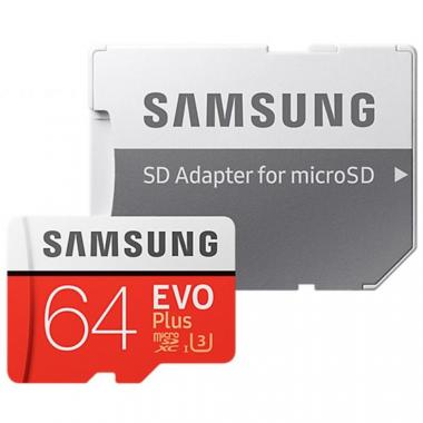 Карта памяти Samsung MicroSDXC UHS-I EVO PLUS 64 ГБ (+ SD adapter) купить в Крымске